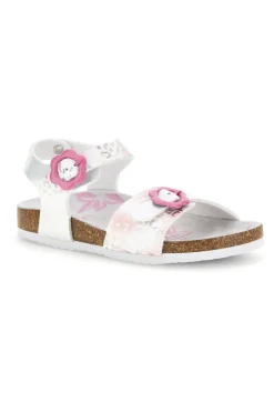 Sandali Bianchi con Stampa Animalier Pitt kids 14610