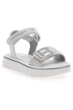 Sandali Bianchi con Strass Laura Biagiotti 9044
