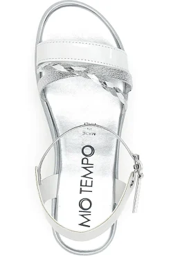 Sandali Bianchi e Argento con Platform Mio Tempo 2495