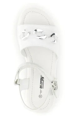 Sandali Bianchi e Argento con Applicazioni Energy E534