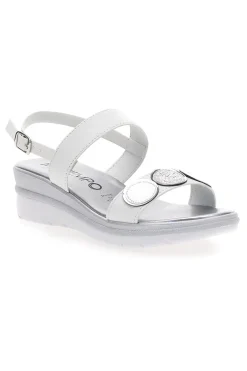 Sandali Bianchi e Argento con Platform Mio Tempo 2482