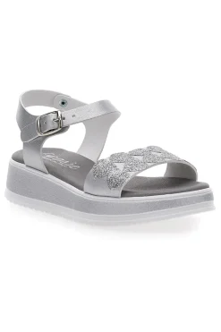 Sandali Bianchi Eleganti da Cerimonia Grazie Girl 11244159