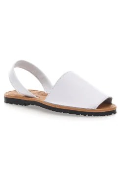 Sandali bianco Open Toe in Materie Sintetiche Fly Nature MN101