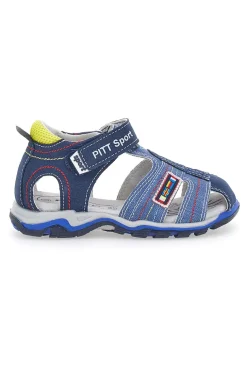 Sandali Blu con Punta Chiusa e Velcro Pitt Kids 14303
