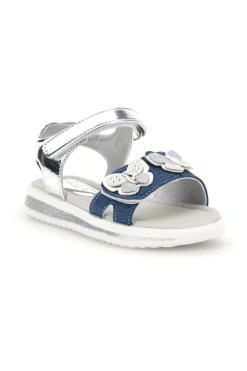 Sandali Blu e Argento con Applicazione Cuore Grazie girl 218593