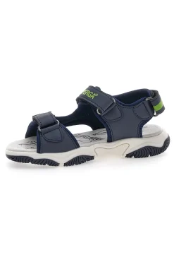 Sandali Blu e Verdi con Fasce con Velcro Superga 63479