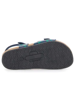 Sandali Blu e Verdi Con Plantare In Vera Pelle Pittarello Bio 257066