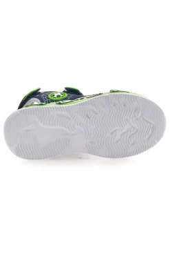 Sandali blu e verdi con strappi Pitt kids 11261