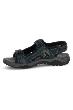 Sandali blu in vera pelle con chiusura a strappo Fly dynamic FD07
