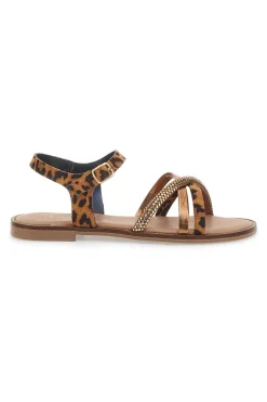 Sandali Bronzo con Fantasia Leopardata Le Havre Paris 5451