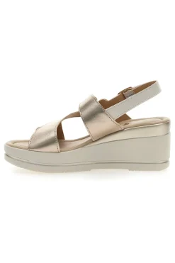 Sandali Champagne con Zeppa 7cm PITTARELLO LOOK MK3313258