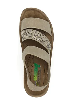 Sandali con Elastico Beige Eco Bio J532404