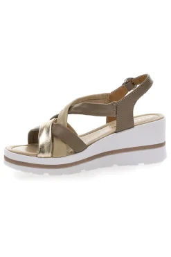 Sandali con Platform Oro Pittarello 191001