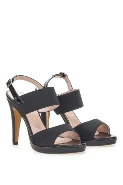 Sandali con tacco Pittarello Love 722 Neri Raso