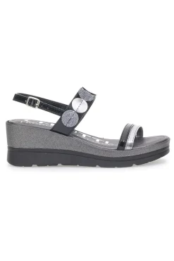 Sandali con Zeppa Cerutti 21845 Piombo