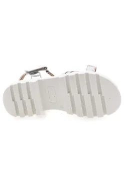Sandali da bambina argento con cinturino regolabile Pitt kids 392640S