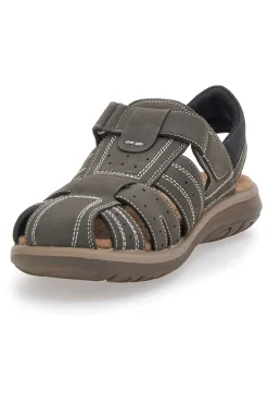 Sandali Fisherman Taupe in Vera Pelle Fly Dinamic 29