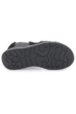 Sandali Grigi Con Strappi in Velcro Johes Land 3104