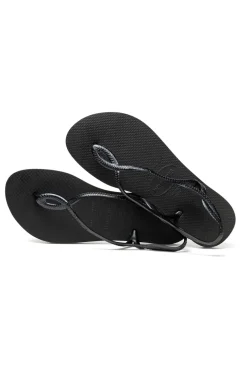 Sandali Infradito Neri Con Suola In Gomma Havaianas Luna Fc