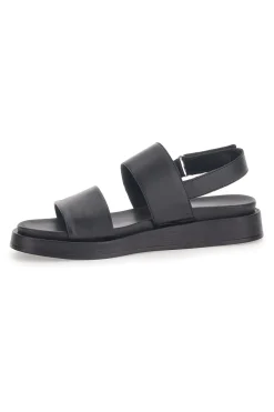 Sandali in Vera Pelle Nera Pittarello Capsule 28066