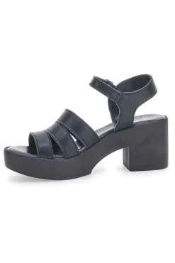 Sandali in vera pelle neri PITT.LOVE 800071082