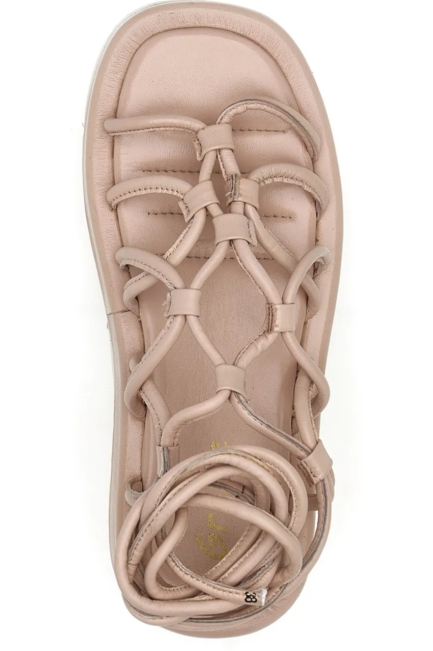 sandali Lace-Up Pink Grazie 3770