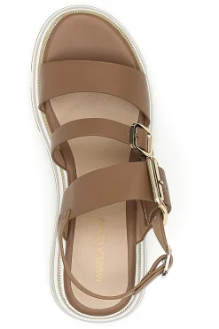 Sandali Marroni Con Platform Mariella Burani K11011