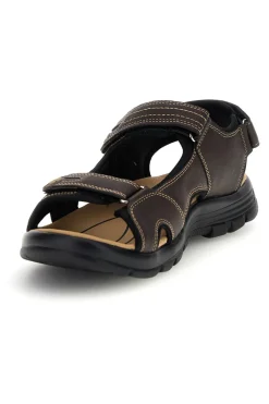 Sandali marroni con strappi in velcro Jerpoint CN20