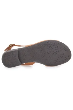Sandali Marroni con Tomaia in Pelle e Tacco Basso PITTARELLO LOOK 225110