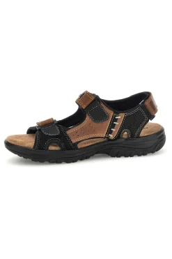 Sandali marroni in pelle Superga S86U545