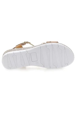 Sandali Marroni Platino con Platform Mio Tempo 2495