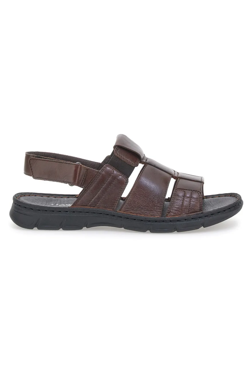 Sandali Marroni Semiaperti da Uomo Pittarello Eco 7985
