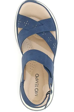 Sandali Navy Con Cinturino Slingback Mio Tempo Mina412