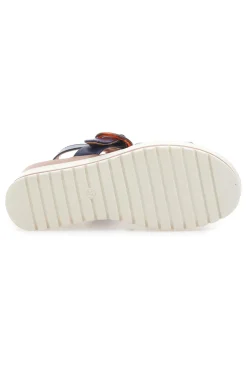 Sandali Navy con Zeppa Bianca a Contrasto PITTARELLO SUN BR1962