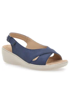 Sandali Navy Slingback Con Platform Mio Tempo MIN9180