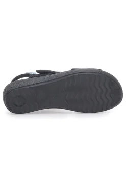 Sandali neri con apertura laterale da donna Fly Flot 55B85F