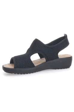 Sandali neri con apertura laterale da donna Fly Flot 55B85F
