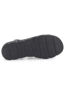 Sandali Neri Con Platform e Made in Italy Pittarello Rock 5840/C