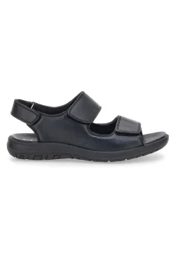 Sandali Neri Con Strappi in Velcro Fly Dinamic 102