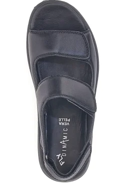 Sandali Neri Con Strappi in Velcro Fly Dinamic 102