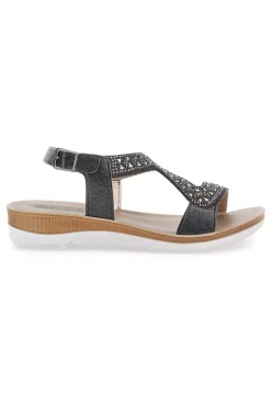 Sandali Neri Con Strass Inblu 39 Bv