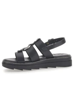 Sandali Neri In Pelle 100% Eco Friendly Pittarello Rock 5835