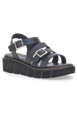 Sandali Neri In Pelle Made in Italy Pittarello Rock 5836/P