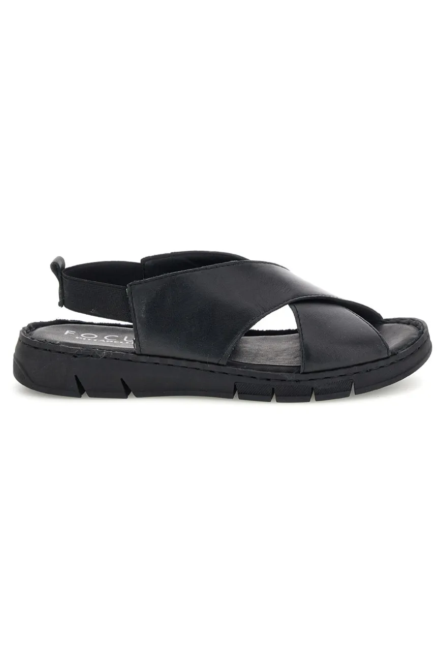 Sandali neri in pelle Pittarello focus 3324229