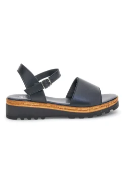 Sandali Neri in vera pelle Made in Italy con cinturino Pittarello 3185070811