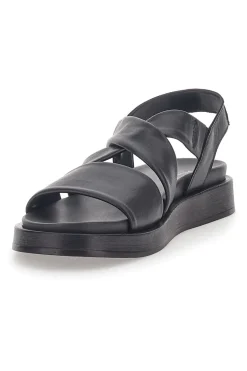 Sandali Neri In Vera Pelle Pittarello Capsule 28068