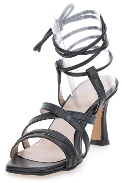 Sandali Neri Lace-Up Con Tacco 9 Cm Pittarello Glam 3615