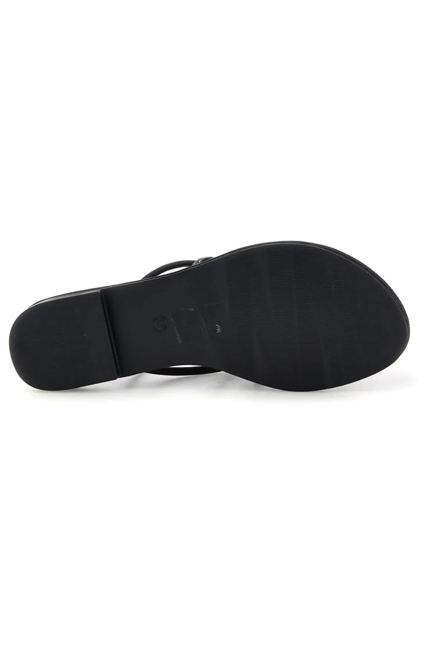 Sandali nero flat Mon dieu PRE9350