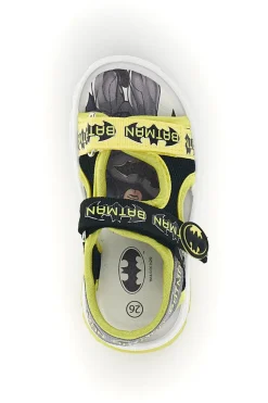 Sandali nero giallo con strappi e luci Batman W1020214T