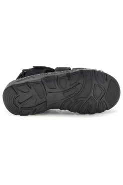 Sandali nero punta chiusa strappo regolabile Jerpoint M8557
